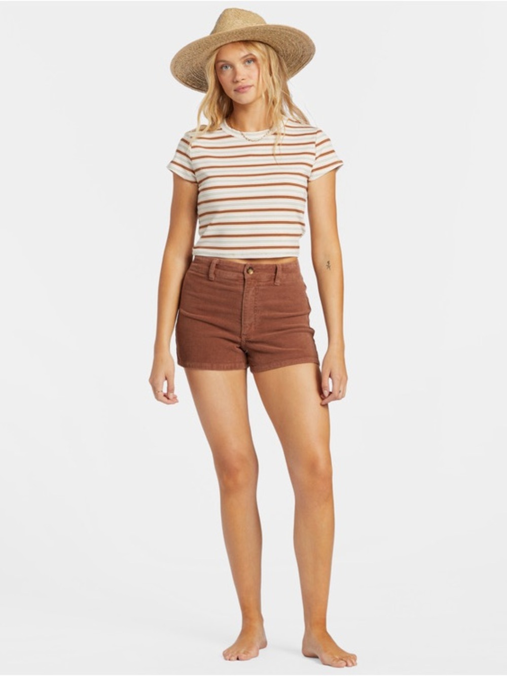 Billabong Free Fall Corduroy Shorts Brown Size 30